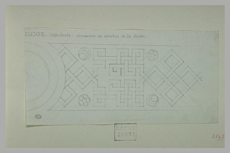 Sienne : ornements en marbre de la chaire de la cathédrale