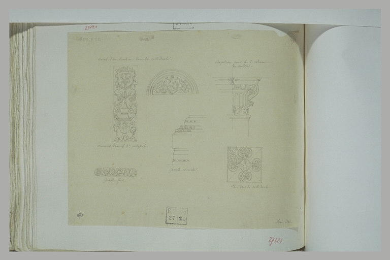 Six études d'ornements