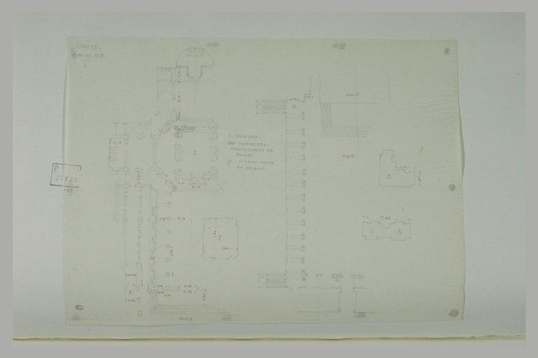 Plans de Notre-Dame à Lorette