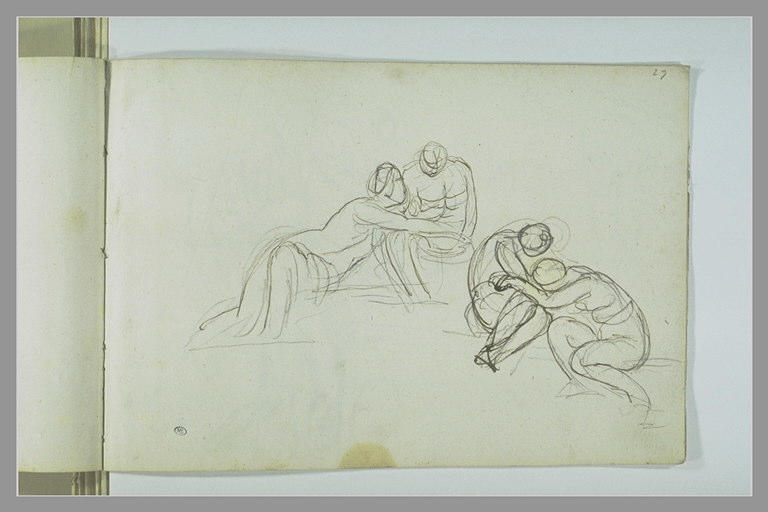 Deux couples enlacés