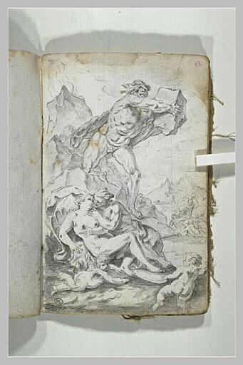 Polyphème surprenant Acis et Galatée
