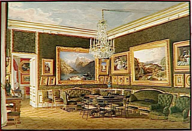 Vue du salon des Dames au palais de Saint-Cloud
