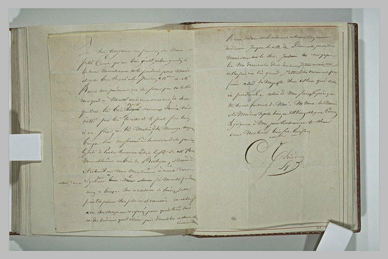 Lettre de Théodore Chassériau à son père, Benoît Chassériau