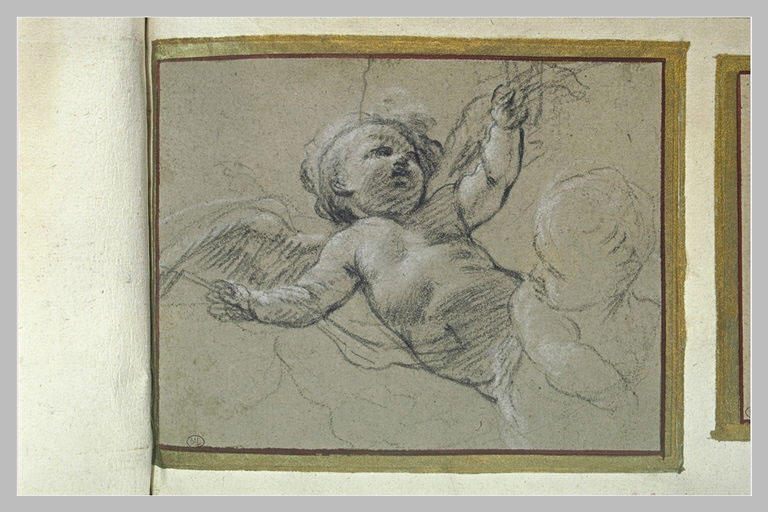 Amour couché, et croquis d'enfant à mi-corps