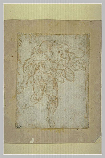 Homme courant portant un autre homme sur son dos