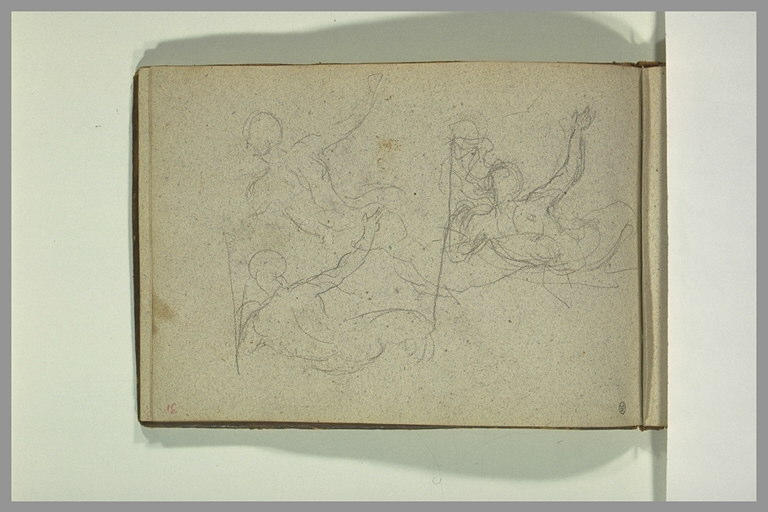 Trois croquis de nus
