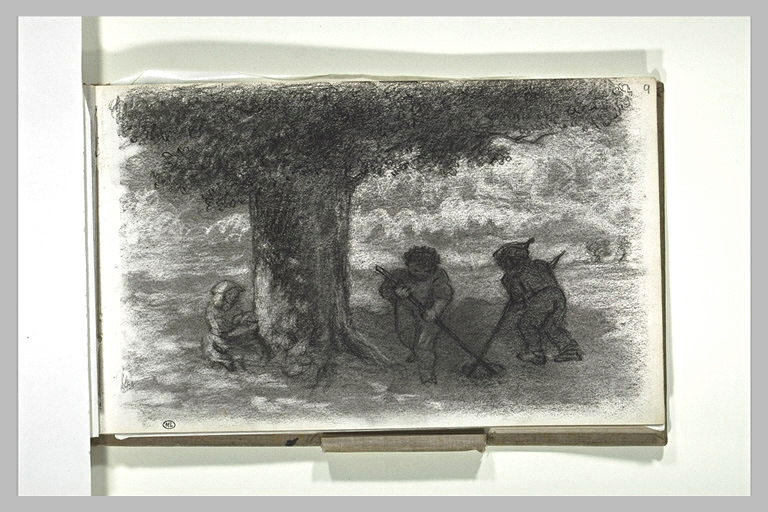 Enfants au pied d'un arbre