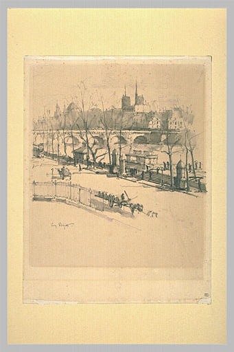 Vue des bords de la Seine près du Pont-Neuf