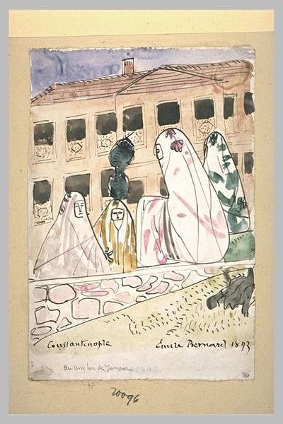 Constantinople : Au cimetière des Janissaires