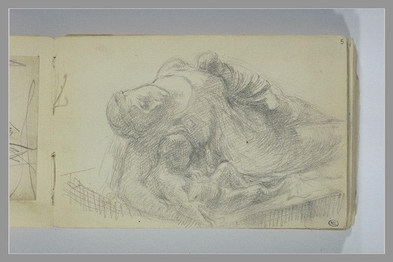 Copie partielle d'après le tombeau de la femme de P. Giraud au Louvre