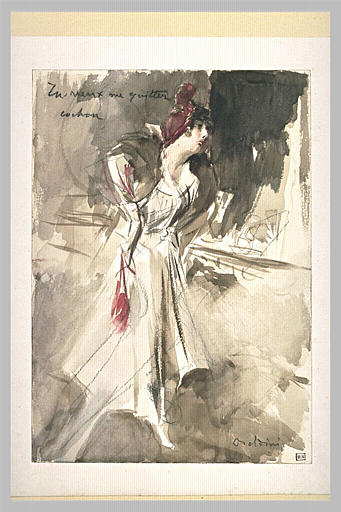 Jeune femme coiffée d'un chapeau rouge tenant un sac rouge
