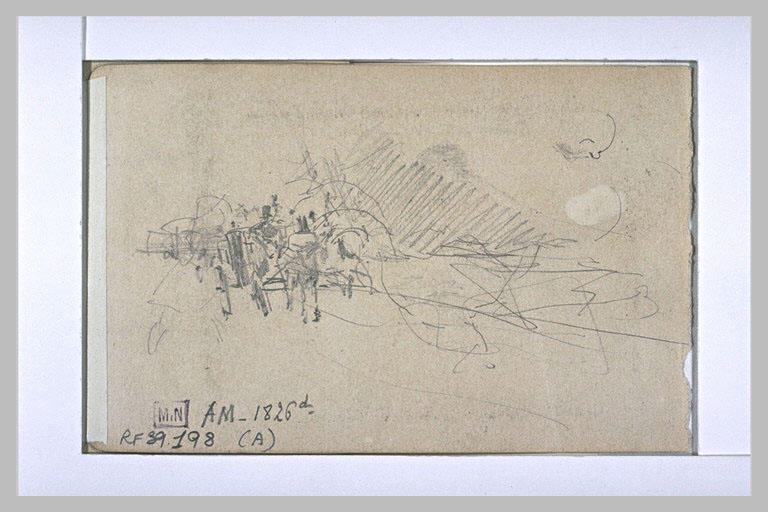 Croquis d'un fiacre