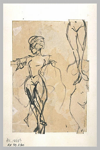Trois croquis de femmes