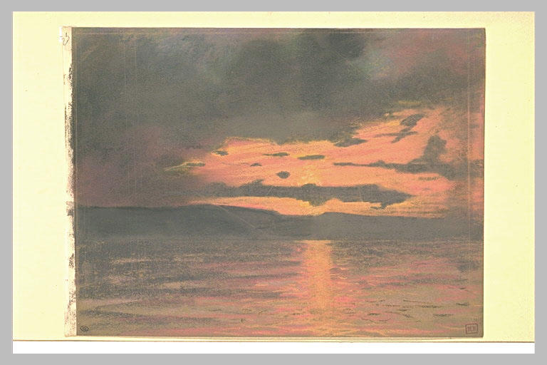 Coucher de soleil sur la mer