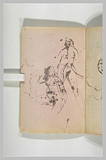 Esquisse d'une femme nue debout