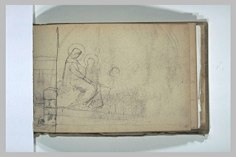 Adoration de l'Enfant Jésus (à l'envers)
