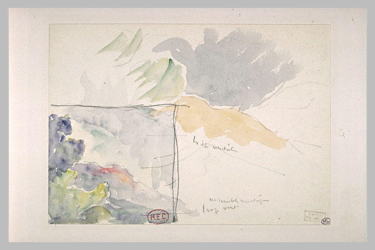 Etude pour un paysage de montagne