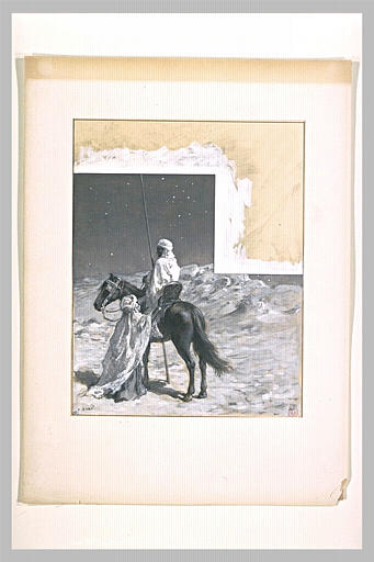 Antar à cheval, part dans la nuit
