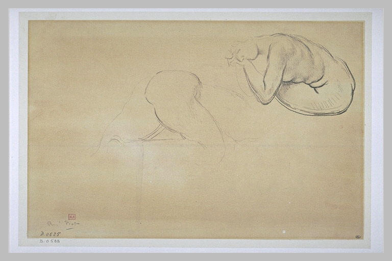 Deux études de femmes nues