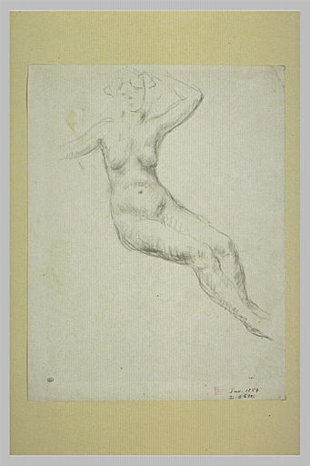 Femme nue, assise