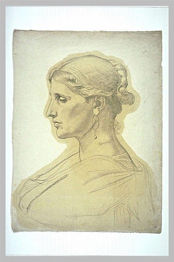 Portrait d'une Italienne, en buste