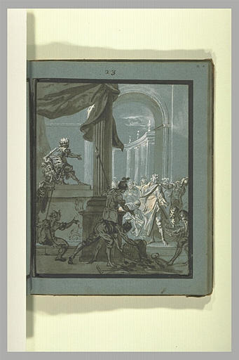 Annotation manuscrite : saint Clément...