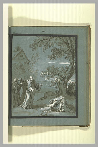 Annotation mansucrite : sainte Scholastique...