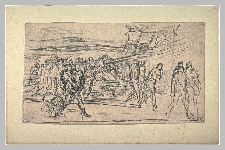 Etude pour La Fuite de Caïn