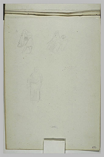 Trois étude de figures drapées