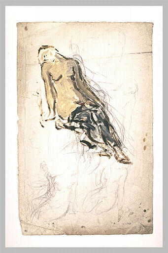Etude pour un bas-relief en pâte de verre, l'histoire de l'eau