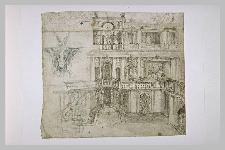 Serlienne et nymphée de Villa Giulia à Rome