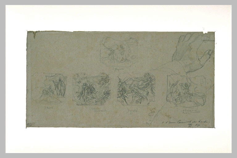 Cinq petites compositions, et une main