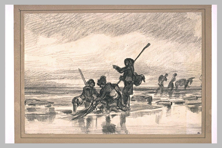 Pêcheurs sur la grève