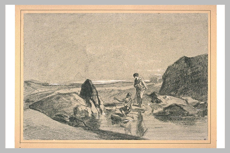 Personnages parmi les rochers