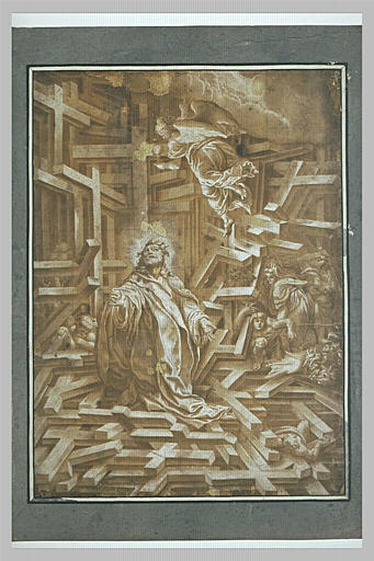 Le Christ au milieu des croix