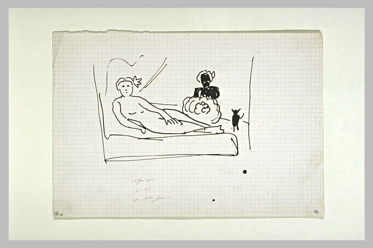 Parodie de l'Olympia de Manet