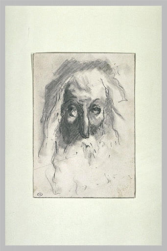 Tête de vieillard, de face