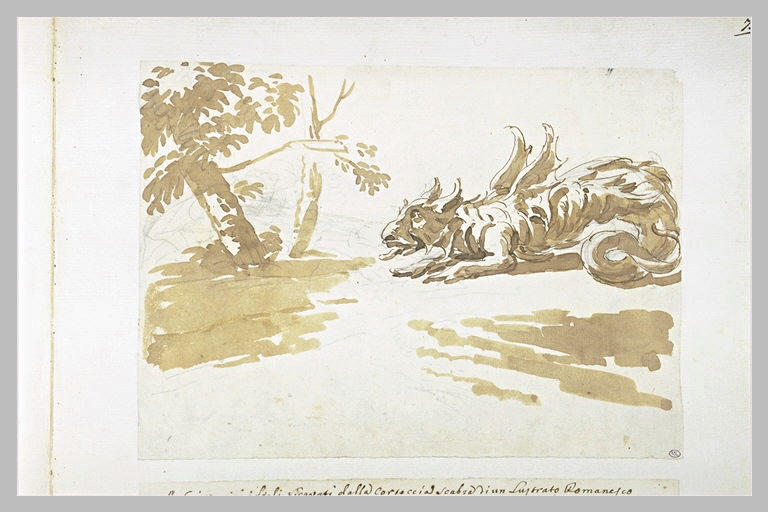 Monstre dans un paysage