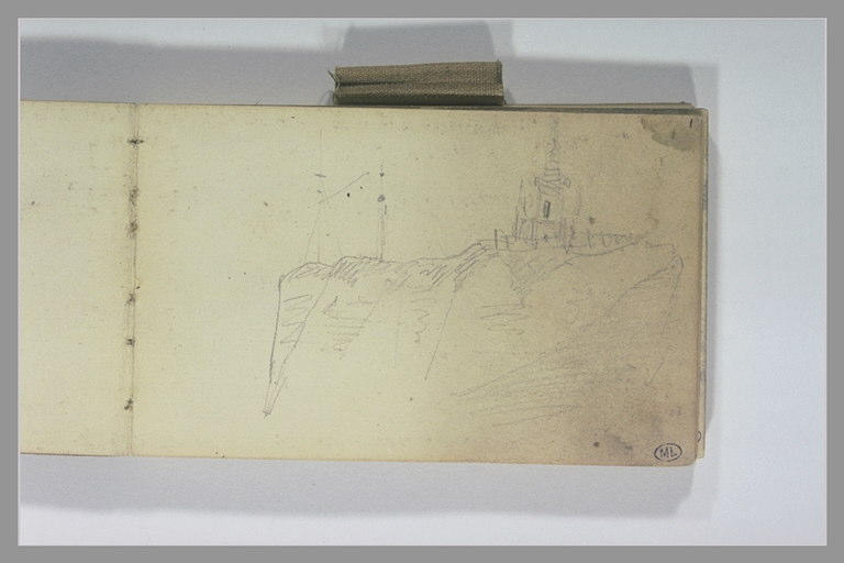 Eglise au bord d'une falaise