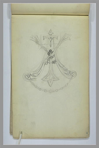 Monogramme aux lettres A et Y entrelacées