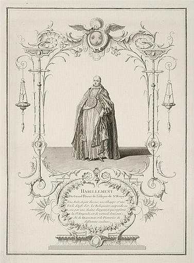 Habillement du grand prieur de l'abbaye de Saint-Rémy