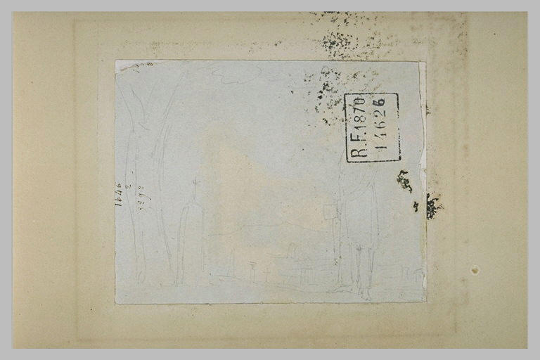 Homme debout, dans un cimetière