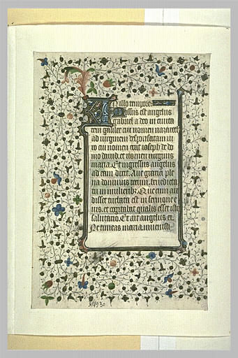 Page d'un livre d'heure