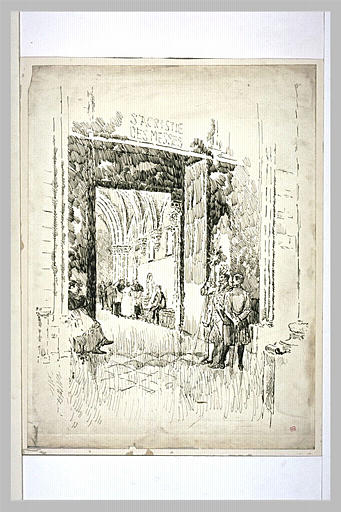 La cathédrale du Mans : l'entrée de la sacristie