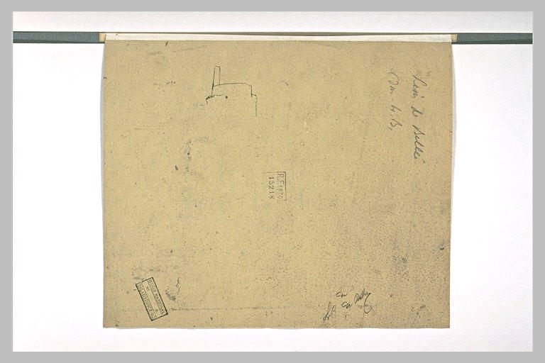 Contours d'une tour crénelée