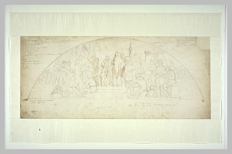 Le roi Saint Louis, debout