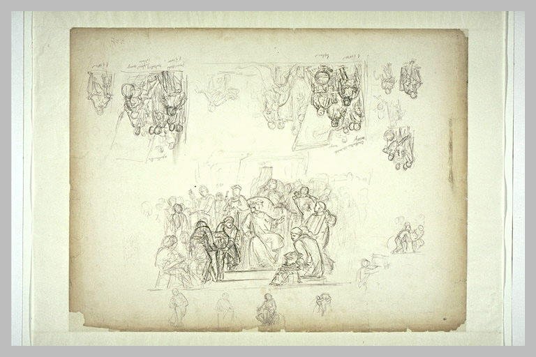 Etudes pour le plafond du Pavillon Denon