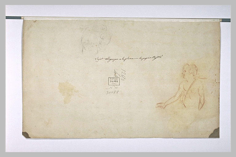 Demi-figure d'homme, tourné vers la gauche