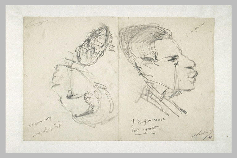Deux portraits de Jules de Goncourt