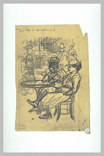 A la terrasse d'un café
